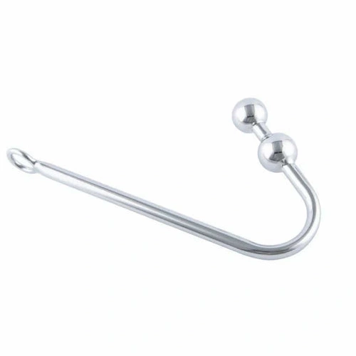 Anal Balls Steel Stainless 4417 Two Hook Pleasurable 0306